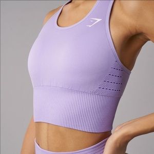 Gymshark energy seamless crop vest - Pastel lilac